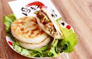 潮安網紅肉夾饃圖片,一口咬下，滿口生香，回味無窮